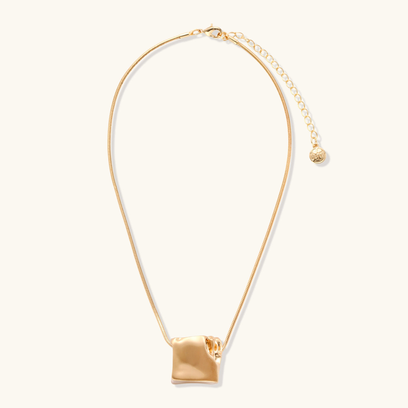 Love Script Cube Necklace