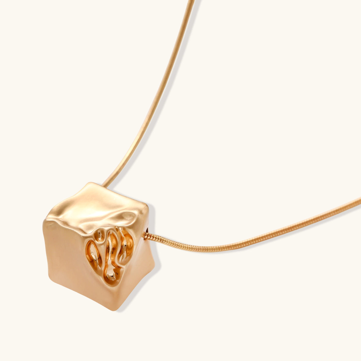 Love Script Cube Necklace