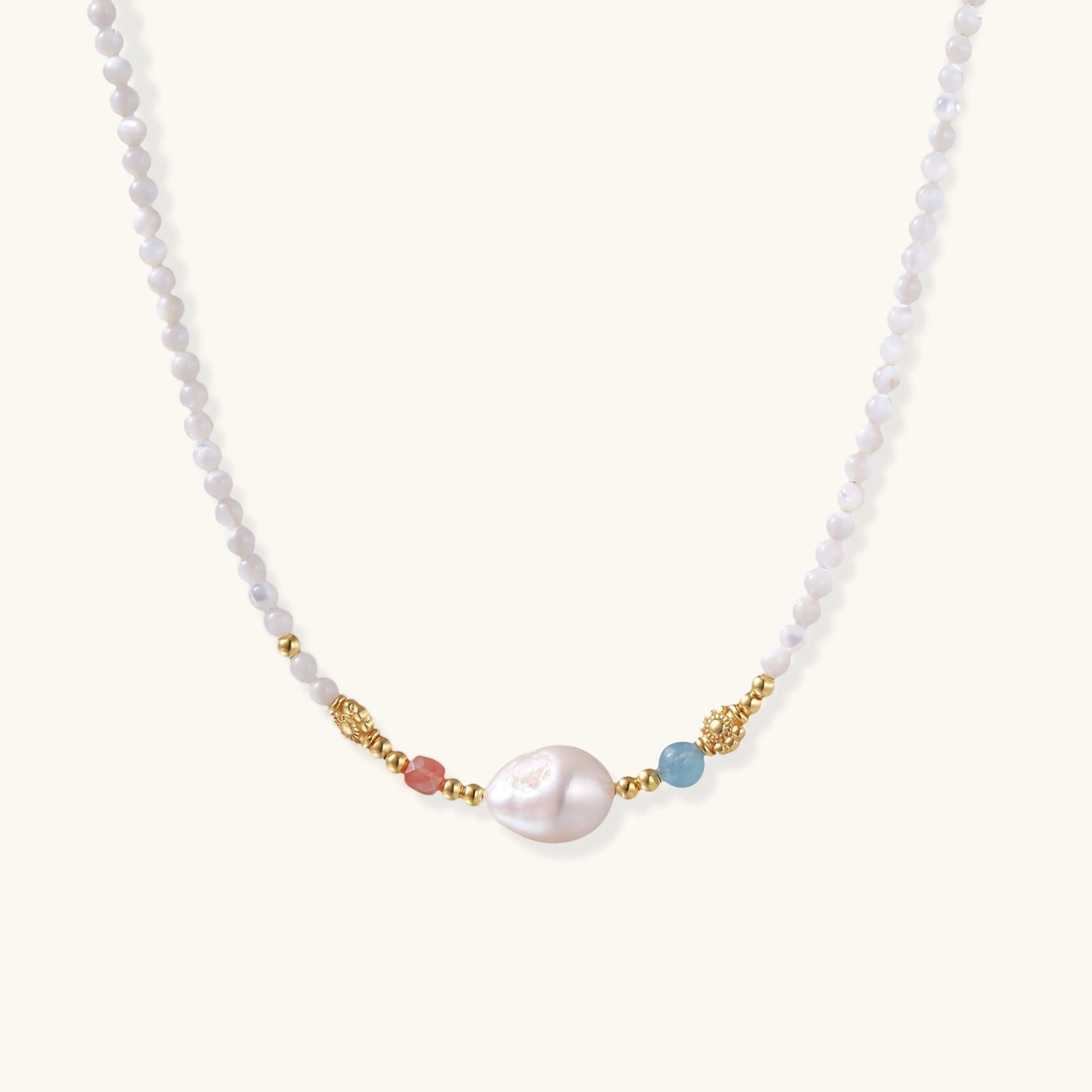 Pearl Garden Beaded Necklace