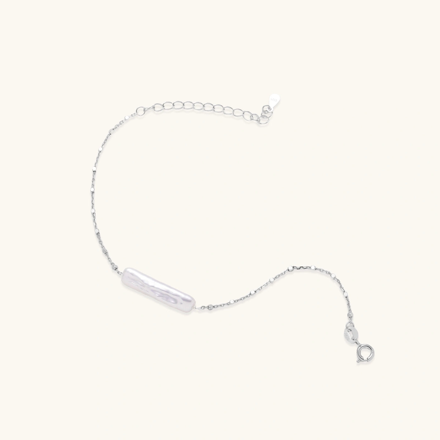 Baroque Pearl Chain Bracelet