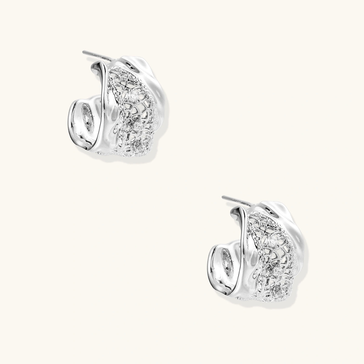 Mesh Luxe Hoops