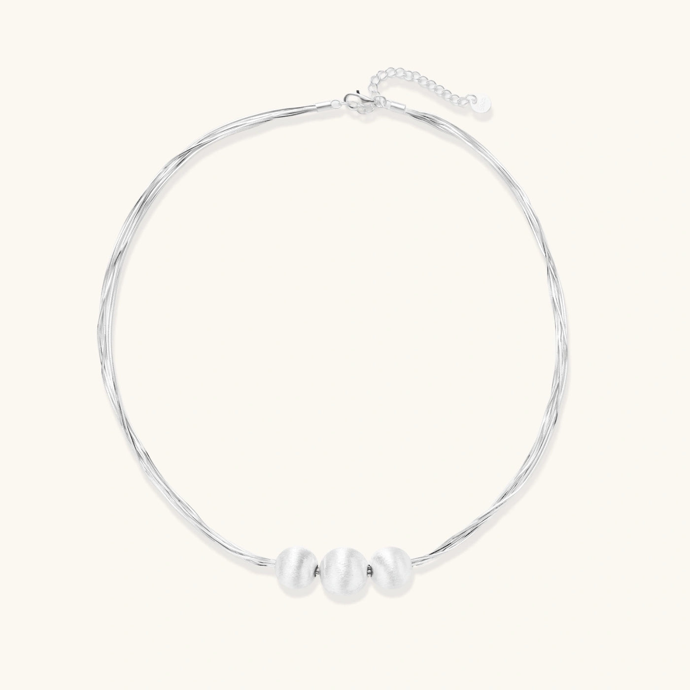 Silver Strand Layers Necklace