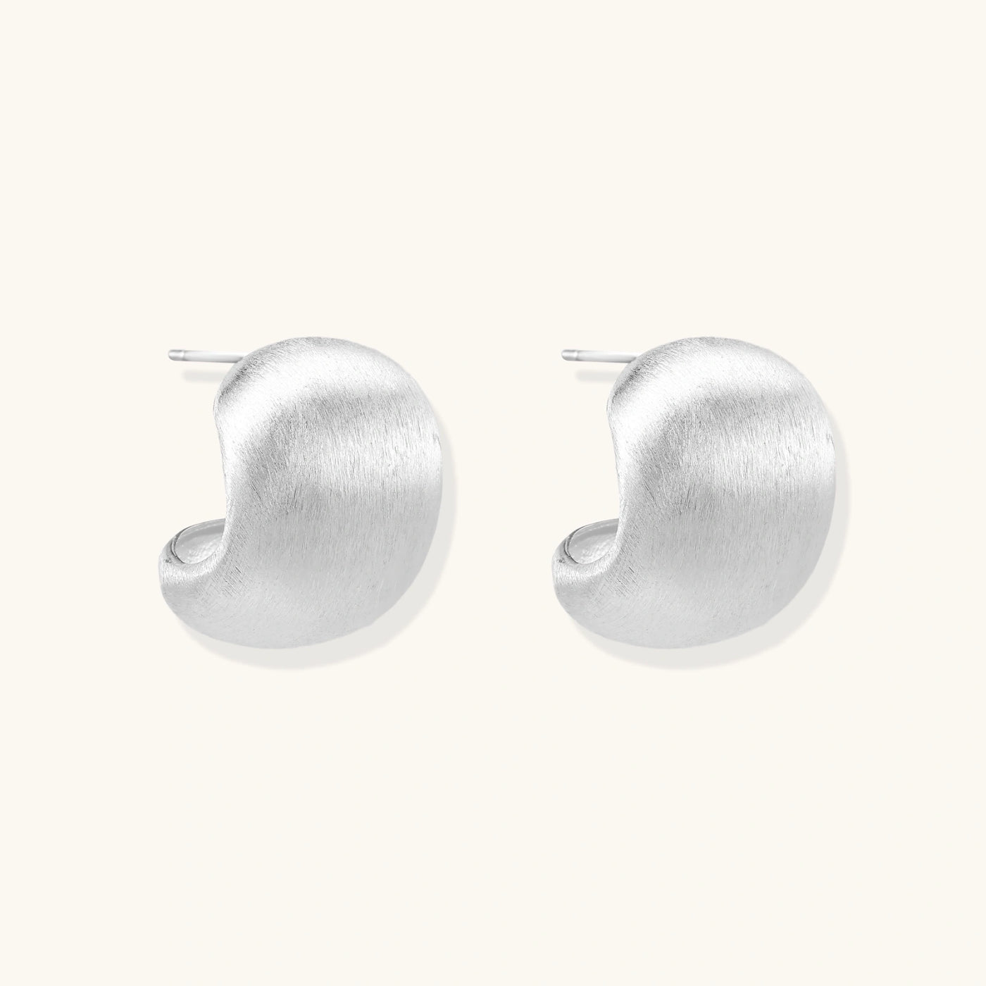 Brushed Silver Studs