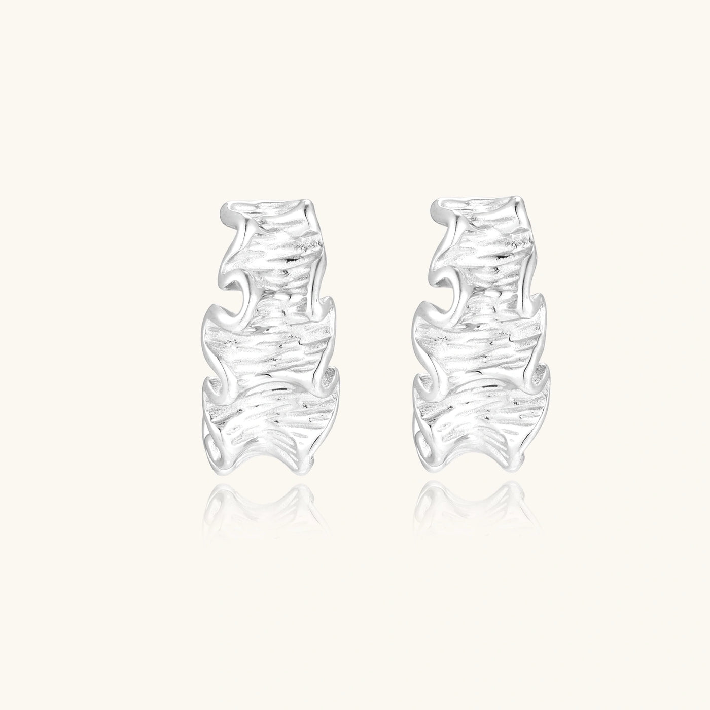 Ripple Hoop Earrings