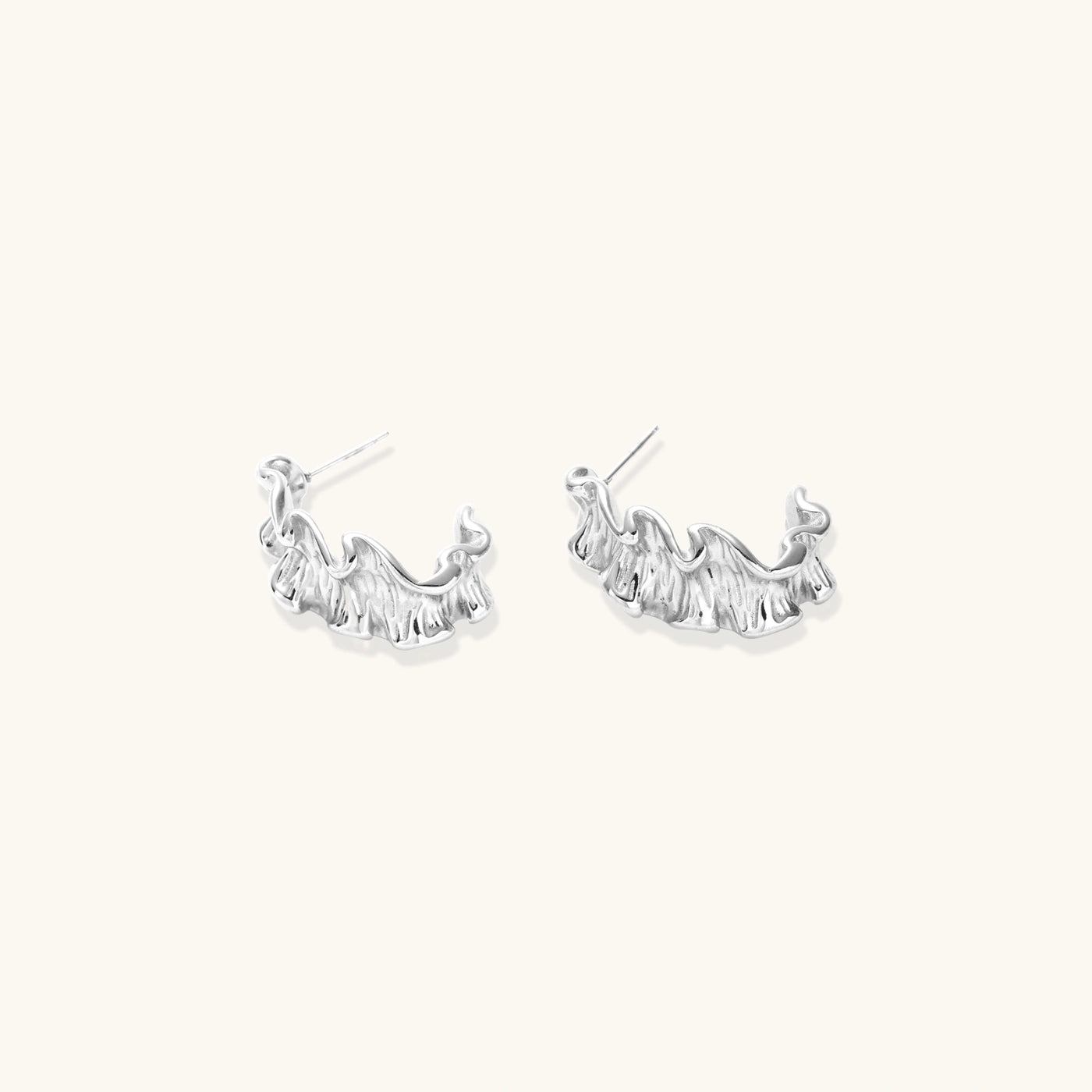 Ripple Hoop Earrings