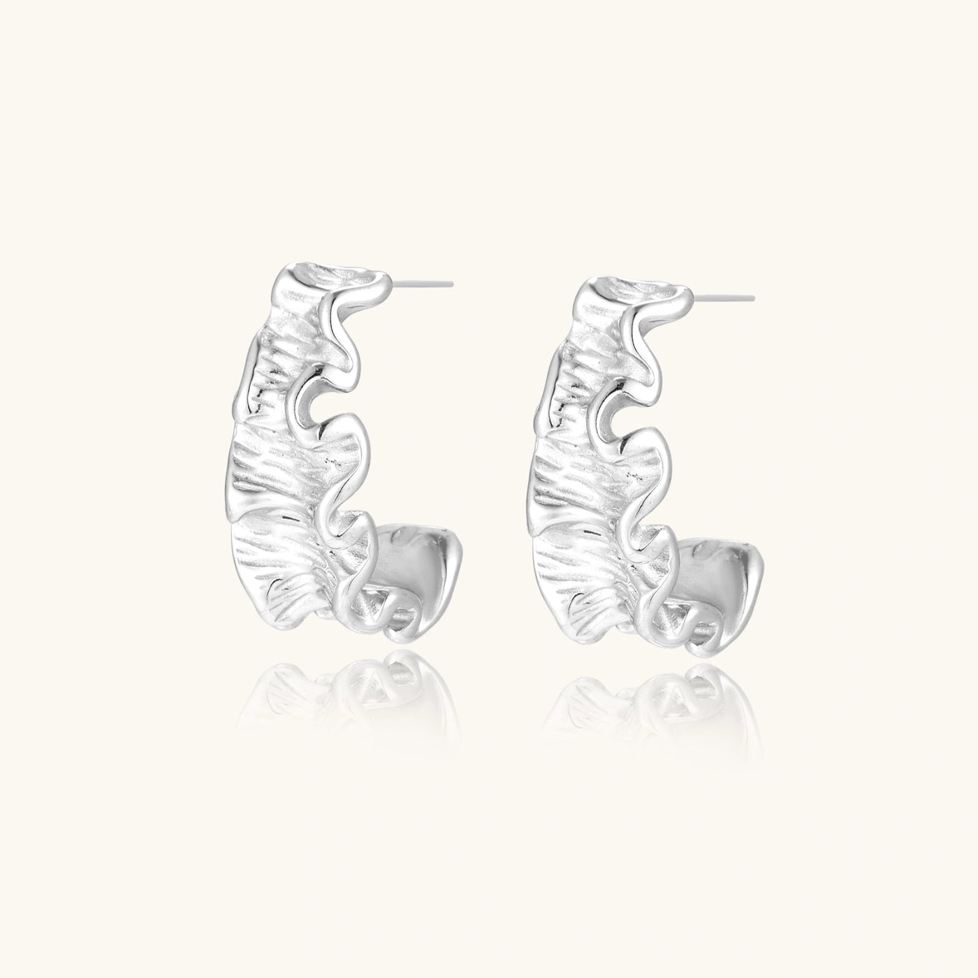Ripple Hoop Earrings