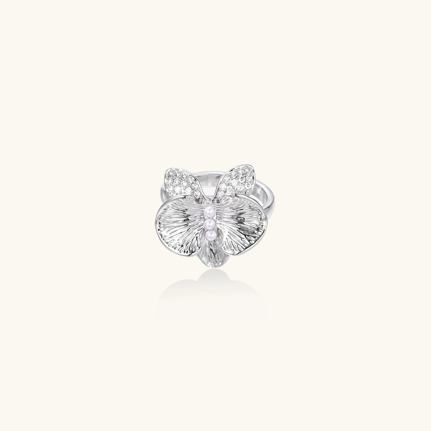 Pearl Orchid Ring