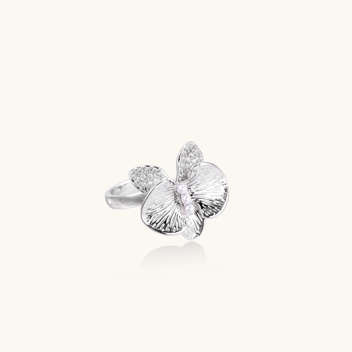 Pearl Orchid Ring
