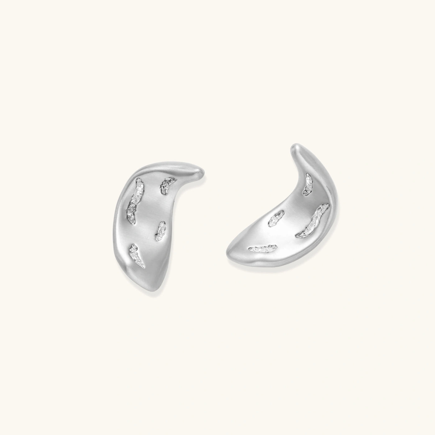 Lunar Wave Crystal Earrings