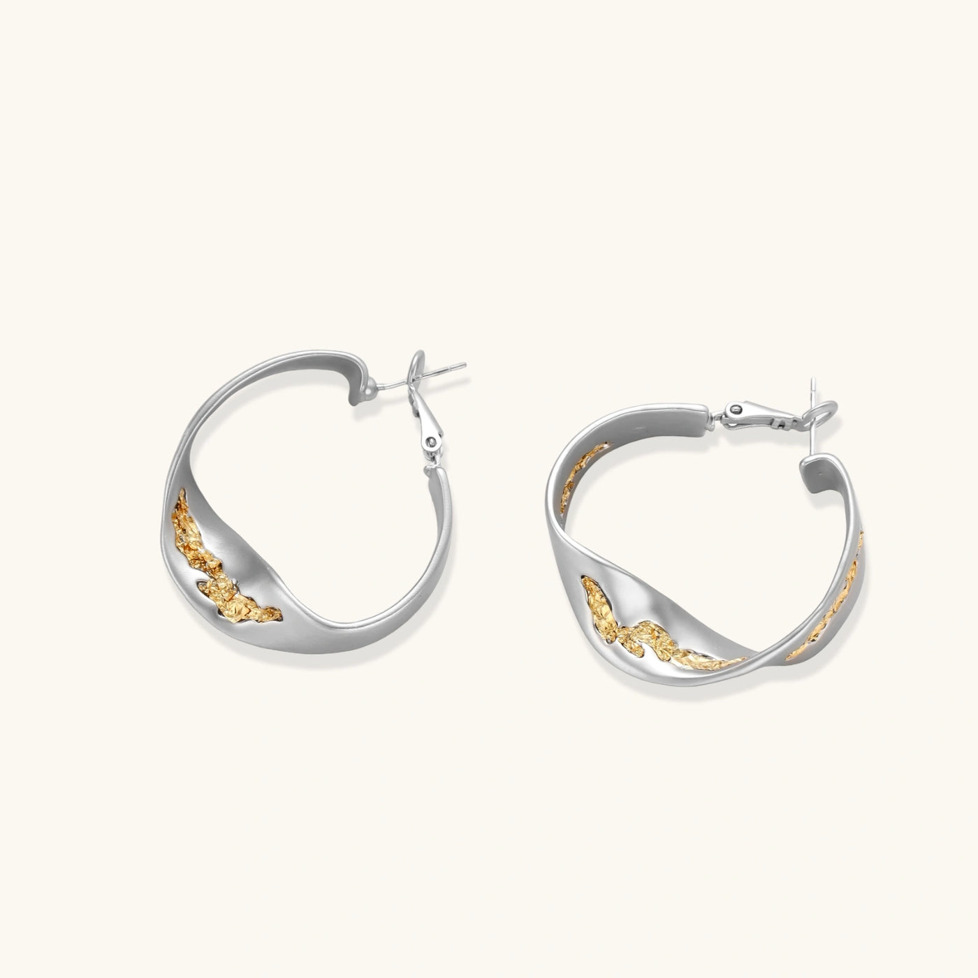 Liquid Gold Hoop Earrings