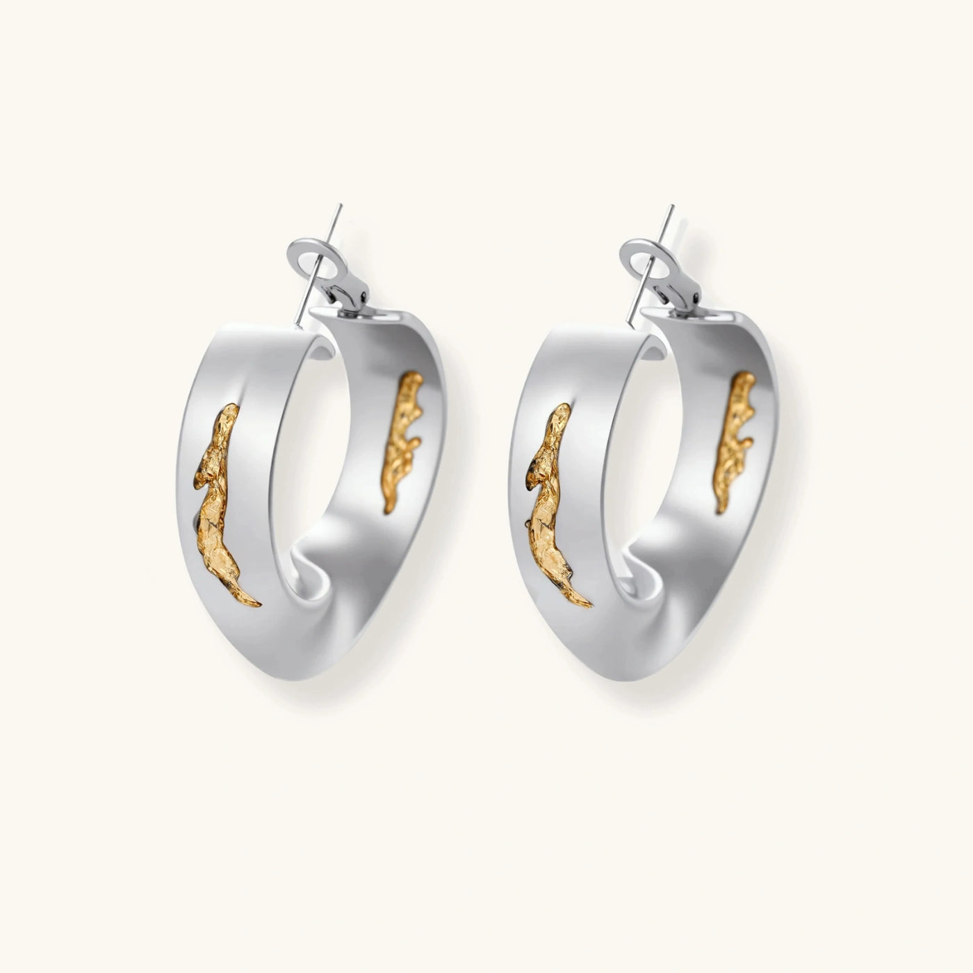 Liquid Gold Hoop Earrings