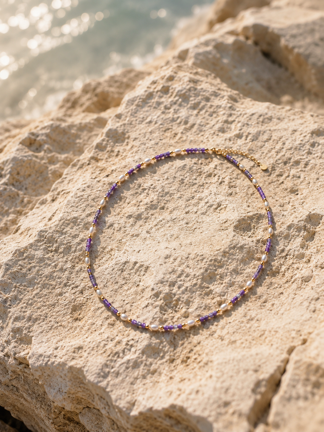 Amethyst Pearl Harmony Necklace