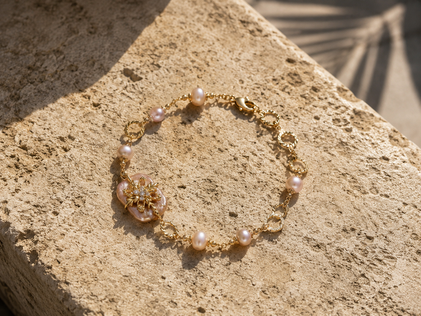 Baroque Pearl Bloom Bracelet